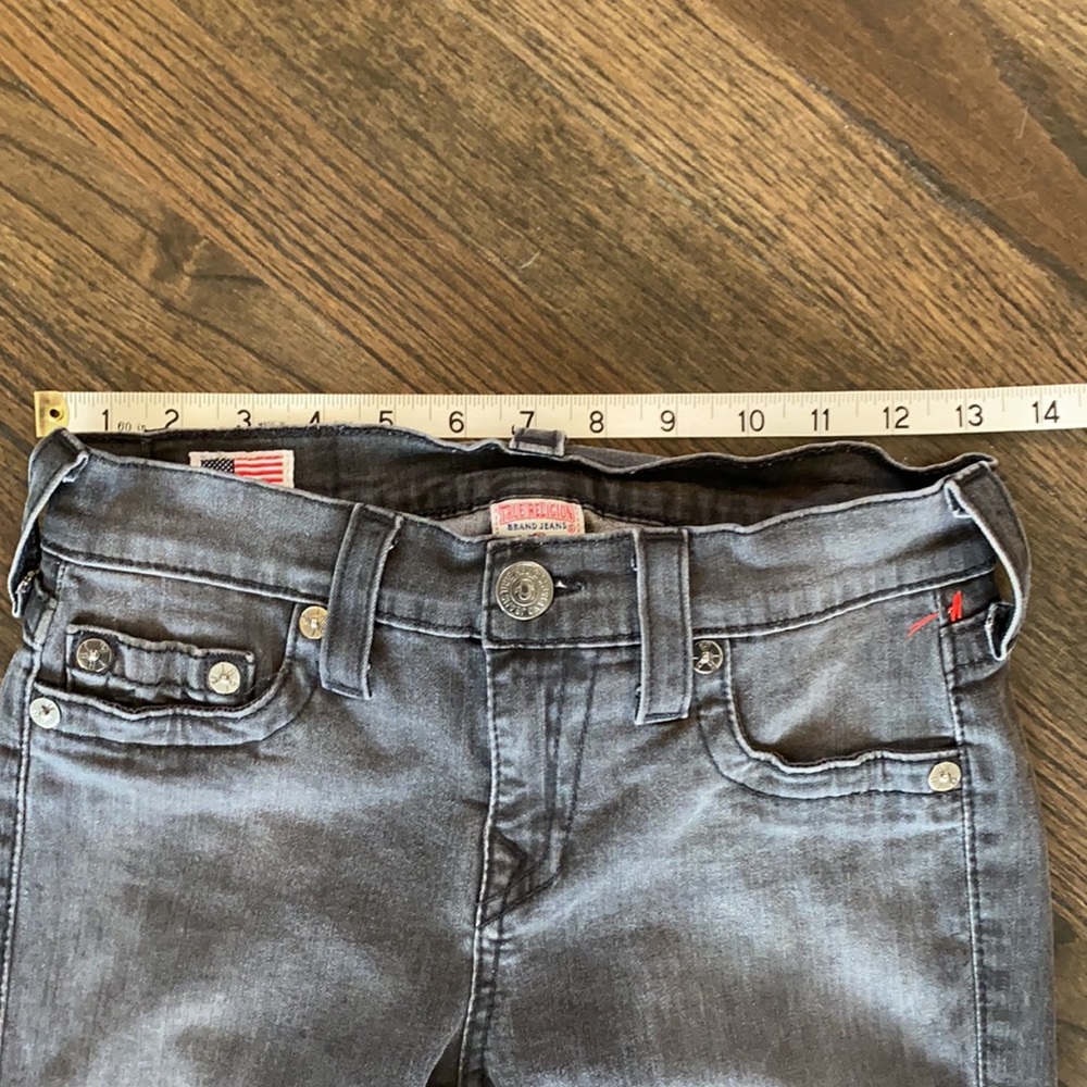 True Religion Tara black skinny zip ankle jeans 26 - Picture 3 of 12
